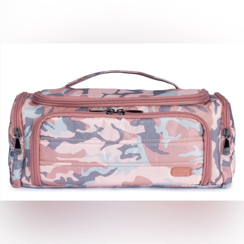 GENTLY USED! Lug Trolley Cosmetic Case in Camo Rose